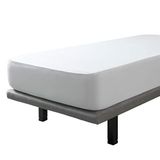 SAVEL, matrasbeschermer 100% katoen flanel Molton scheerwol en natuur waterdicht, 80 x 200 cm