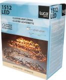 Luca Lighting Cluster Kerstverlichting - 1512 LED Lampjes - Warm Wit - 970 cm