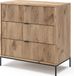 Vicco Commode Eliza, Viking Eik, 80 x 81.2 cm met 3 laden