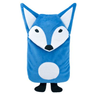 HUGO FROSCH Kruik Eco 0,8L velours hoes Vos blauw - Blauw