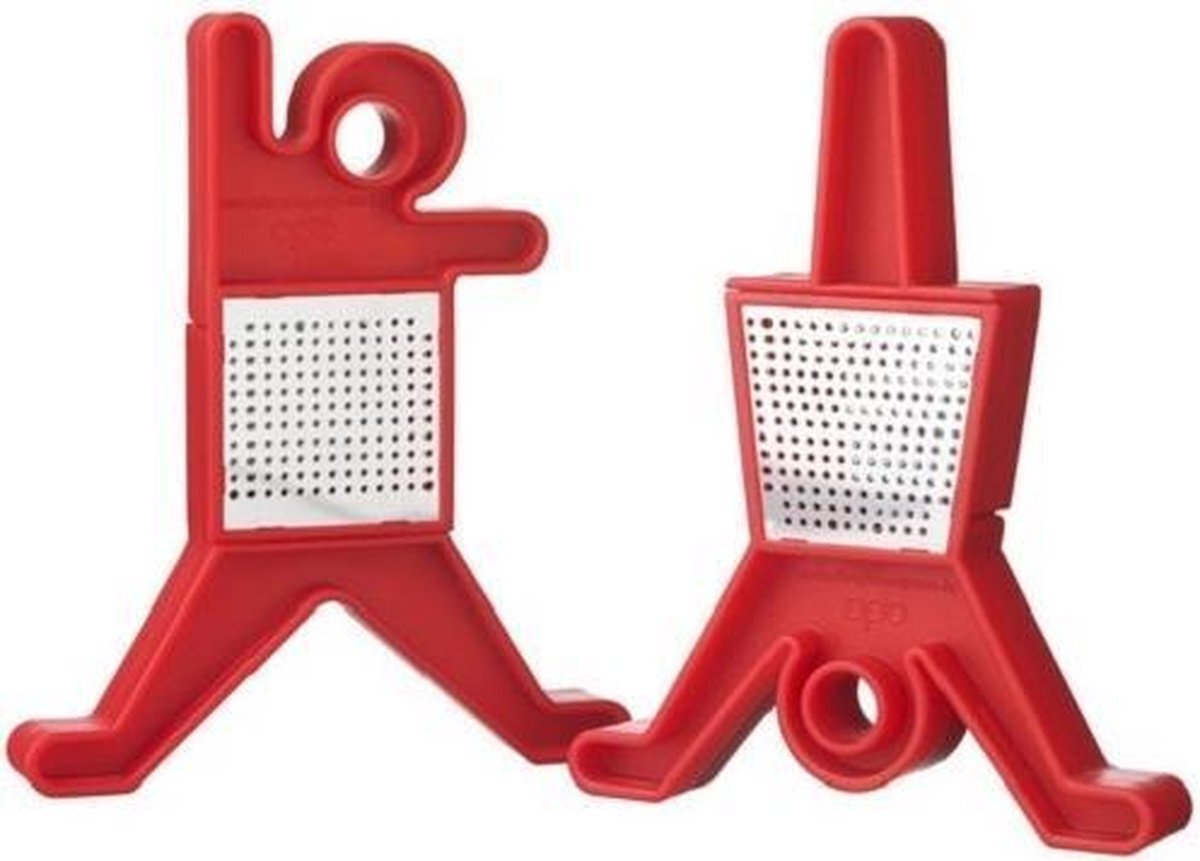 QDO Q-Do Accessoire thee-ei breakdancer - set van 2 - Rood