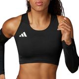 Adidas Adizero Essentials Crop Top Dames Zwart Maat L
