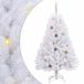 vidaXL Kunstkerstboom 150 cm PVC en Staal Wit