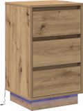vidaXL Nachtkastje Artisan Eiken Hout 65 cm