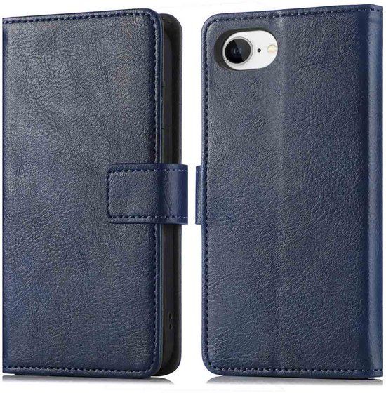 imoshion Luxe Bookcase voor de Apple iPhone 17e / 16e - Donkerblauw