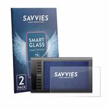 Savvies 2 Stuks Screenprotector - Geschikt voor Ugee M708 - Beschermfolie Glas Transparant