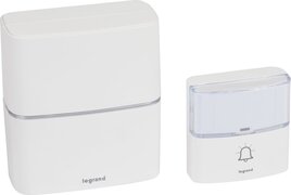 LEGRAND draadloze deurbel kit Serenity - 85dB - IP54 - 200 meter bereik - wit