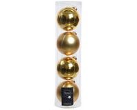 Decoris boules de Noël - 16x pc - or - D10 cm - verre - décoration de Noël