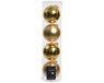 Decoris boules de Noël - 16x pc - or - D10 cm - verre - décoration de Noël
