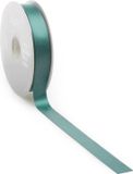 Merkloos Petrol Satijnlint – 16 mm × 25 m – double face satijn