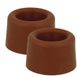 Benson Deurbuffers / deurstoppers rubbers - 2x - bruin - 30 x 25 mm - met schroefbevestiging