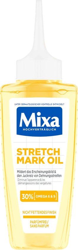 Mixa Niacinamide Stretchmark Lichaamsolie Tegen Striae, 100 ml