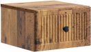 vidaXL Muurbevestigde Nachttafel Oud hout 33 x 34,5 x 20 cm