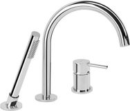 Rea - 3-gats Badkraan Lungo Chrome