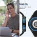 DrPhone AC6 - TPU PC Case - Bescherm Cover - Geschikt voor Galaxy Watch 5 44mm - Ingebouwde Screen Protector - Soft Shell - Flexible – Zwart