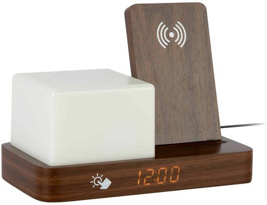 Karlsson Wekker Retro - Mokka - 11.5x15.4x20cm - Modern - Wekker voor slaapkamer