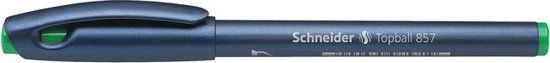 Schneider Schrijfwaren Schneider Topball 857 Rollerball Pen, 0.6mm, Green, Pack of 10
