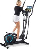 Fithlon Crosstrainer - Crosstrainer silencieux - Avec application FitShow - Entraîneur de fitness avec compatibilité Bluetooth + Kinomap & Zwift - Volant d'inertie de 6 kg - Moniteur de fréquence cardiaque précis