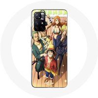 Maniacase Hoesje voor Xiaomi Redmi Note 11s 5G One Piece Luffy Manga Anime Crew Poster