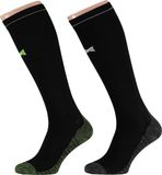 Xtreme Sockswear Compressie Sokken Hardlopen - 2 paar - Zwart - Maat 45/47