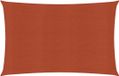 vidaXL Zonnezeil 160 g/m² rechthoekig 3,5x5 m HDPE Terracottakleurig
