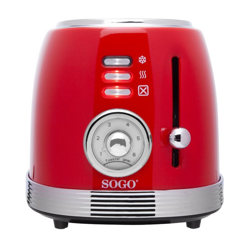 Sogo 5460 Retro Broodrooster - 2 Sleuven