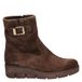 Gabor bottines compensées en suède - marron