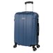 ITACA Middelgrote Koffer Medium Trolley Reiskoffer Lichtgewicht ABS Harde Schaal 4 Wielen Cijferslot Denim Blauw