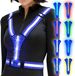 Allecto Plus - Gilet de sécurité LED rechargeable par USB, réglable, pour le cyclisme, la course à pied, la marche