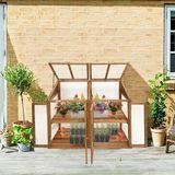 Lendo Online Serre 120x49x97,5 cm Bois de sapin PC Marron