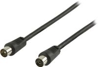 Microconnect Goobay Zwarte coaxkabel - rechte connectoren - 7,5 meter