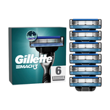 Gillette Mach3 Recharges De Lames De Rasoir pour Homme, À 3 Lames, 6 Recharges De Lames, Lames Plus Résistantes Que L’Acier