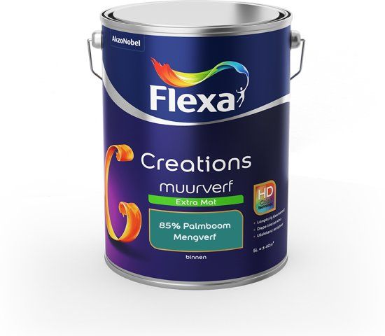 FLEXA Creations Muurverf - Extra Mat - Mengkleuren Collectie - 5 liter