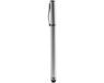 Merkloos Universele Stylus Pen Met Balpen En Dop - Geschikt voor alle apparaten - Zilver