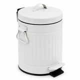Relaxdays Badkamer prullenbak - 3 liter - softclose - wit