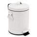 Relaxdays Badkamer prullenbak - 3 liter - softclose - wit