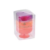 Viphome 6VAI814C IJsbeker, acryl, 400 ml, 11,5 cm, kunststof, gesorteerd