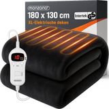 Monzana Warmtedeken - 180x130cm 10 Verwarmingsniveaus Timer - Antraciet