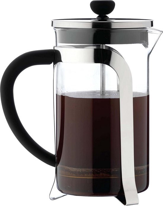 Roestvrijstalen Filtergaas Franse Pers - Glas Chroom 1000ml (8 espressokopjes)