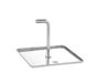 HENDI Vierkante Voedselring Duwer – 80 x 80 x (H) 55 mm – Roestvast staal – Vaatwasserbestendig