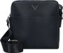 GUESS Saffiano Top Zip Crossbody Bag Black Zwart
