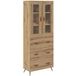 Buffet avec étagère 2 pcs Chêne artisanal Bois d'ingénierie