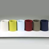 Dag Style - Set van 6 ronde servetringen, verschillende kleuren