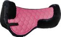HKM Zadelonderlegger van echt lamsvacht roze/donkerblauw Full