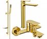 Mexen Alfa DF02 badkuip set, goud