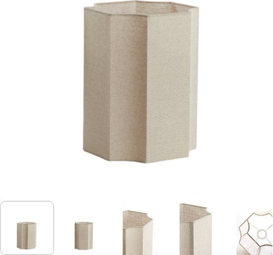 Light & Living - Dasli - Beige - Textiel - Lampenkap - Ø 25cm