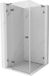 Mexen Lunar L cabine de douche battante gauche 80 x 80, transparent, gun metal