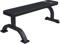 Gorilla Sports Vlakke fitnessbank - Halterbank - Zwart