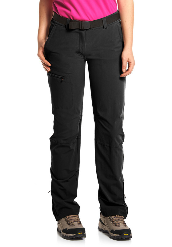 Maier Sports Inara Slim lange broek Dames zwart 48-kort 2018 Trekking- & Wandelbroeken