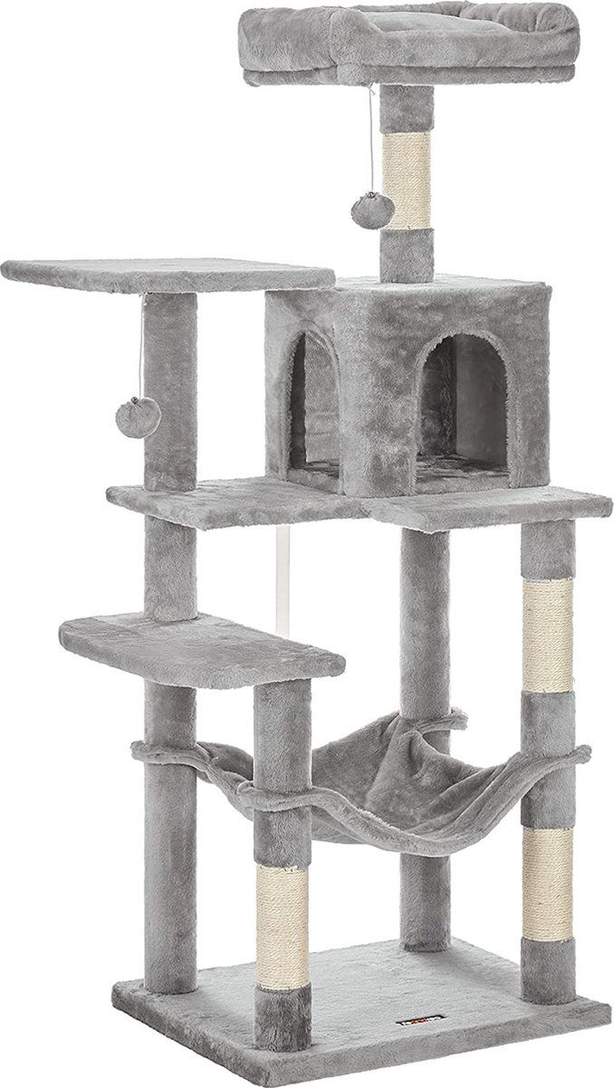 FEANDREA Krabpaal met hangmat Lichtgrijs - 0194343024561